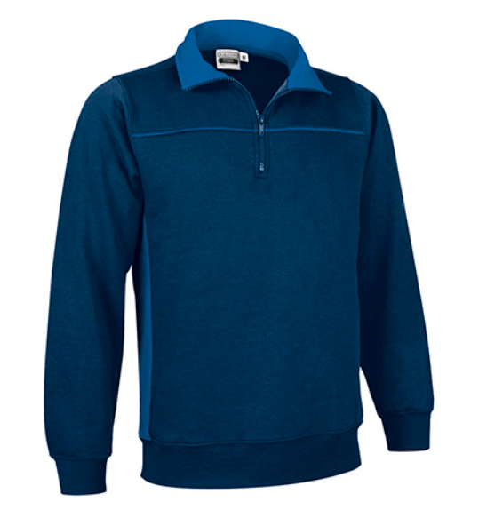 Sudadera media cremallera THUNDER bicolor T. 3XL