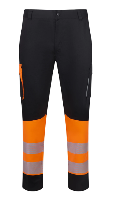 Pantalon stretch bicolor banda segmentada 303032S tallas grandes