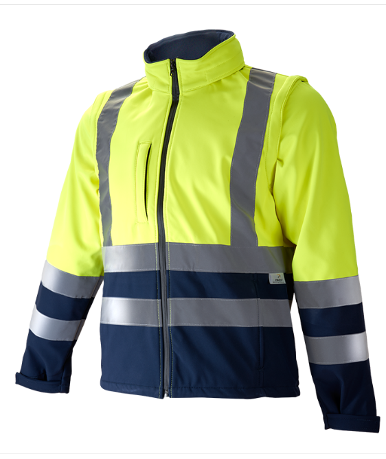 Softshell alta visibilidad 1210 mangas desmontables