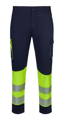 Pantalon stretch bicolor  banda segmentada 303032S