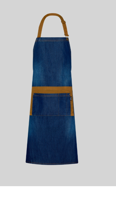 Delantal tejano con peto 161600