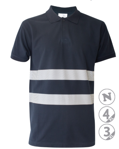 Polo manga corta visibilidad realzada SLAM