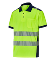 Polo alta visibilidad manga corta1201R bangas segmentadas (tejido reciclado)