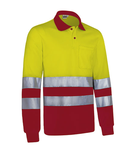 Polo  AV bicolor SNAKE manga larga.