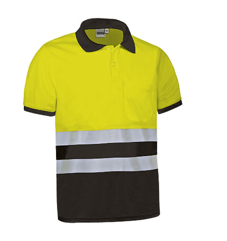 Polo AV bicolor DELAWARE manga corta
