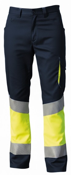 Pantalón alta visibilidad TANAKA elástico banda segmentada