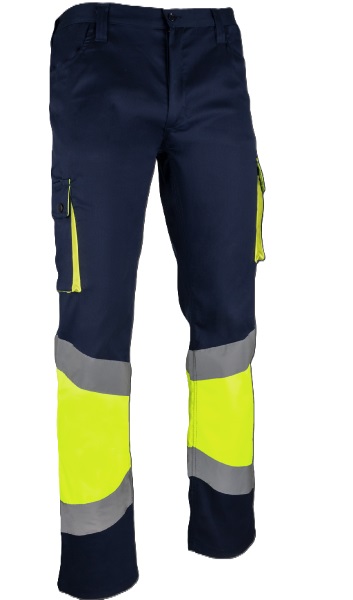 Pantalón alta visibilidad TRASGO elástico (tejido reciclado)