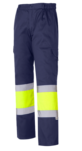 Pantalon multibolsillos combinado-marino AV 1061