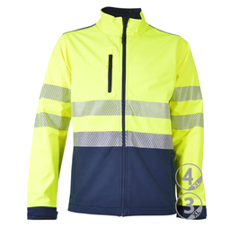 Chaqueta softshell alta visibilidad MUNICH banda segmentada