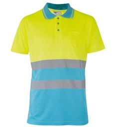 Polo alta visibilidad BERLIN manga corta