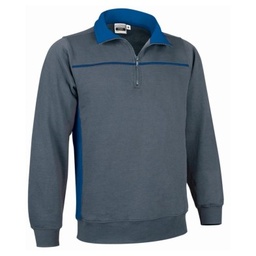 Sudadera media cremallera THUNDER bicolor T. 3XL