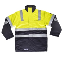 Parka ignifuga antiestatica arco eléctrico B3791 alta visibilidad