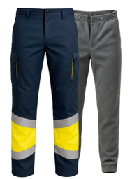 Pantalón alta visibilidad TRASGO-S elástico banda segmentada
