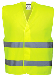 Chaleco alta visibilidad HV714YF cierre velcro