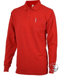 Polo manga larga ELITE con bolsillo