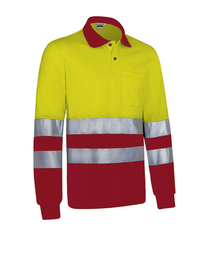 Polo  AV bicolor SNAKE manga larga.