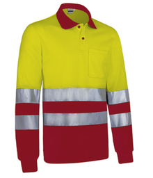 Polo  AV bicolor SNAKE manga larga.