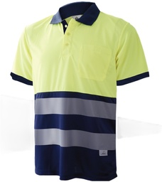 Polo algodon combinado AV m/c 1201A