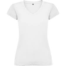 Camiseta de mujer manga corta blanco VICTORIA 