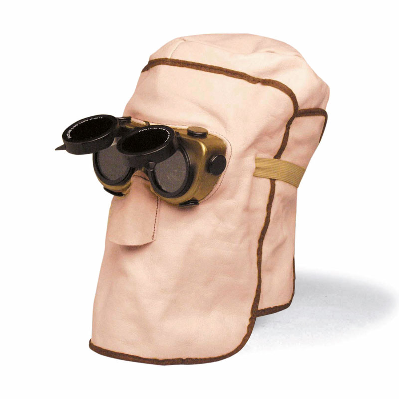 Máscara de cuero con gafa de soldar abatible CAPYWELD PLUS 20550