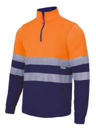 Sudadera 305701 A.V bicolor media cremallera