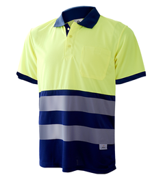 Polo alta visibilidad manga corta 1201 combinado